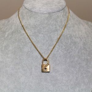 Golden Lock Pendant